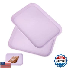 Purple Plastic Serving Platters and Trays,Serving Dishes for Entertaining,Rec