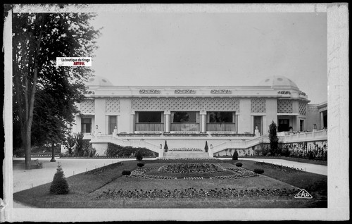 Plaque De Verre Ancienne – Négatif Photo 9x14 Cm, Vichy, Pergola, Scène De Vie (1900-1939)