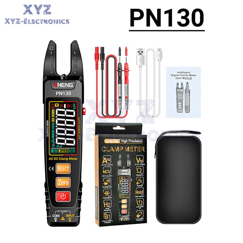 ANENG PN130 Digital Multimeter Tester AC DC Volt Ohm Amp Clamp Meter Auto Range