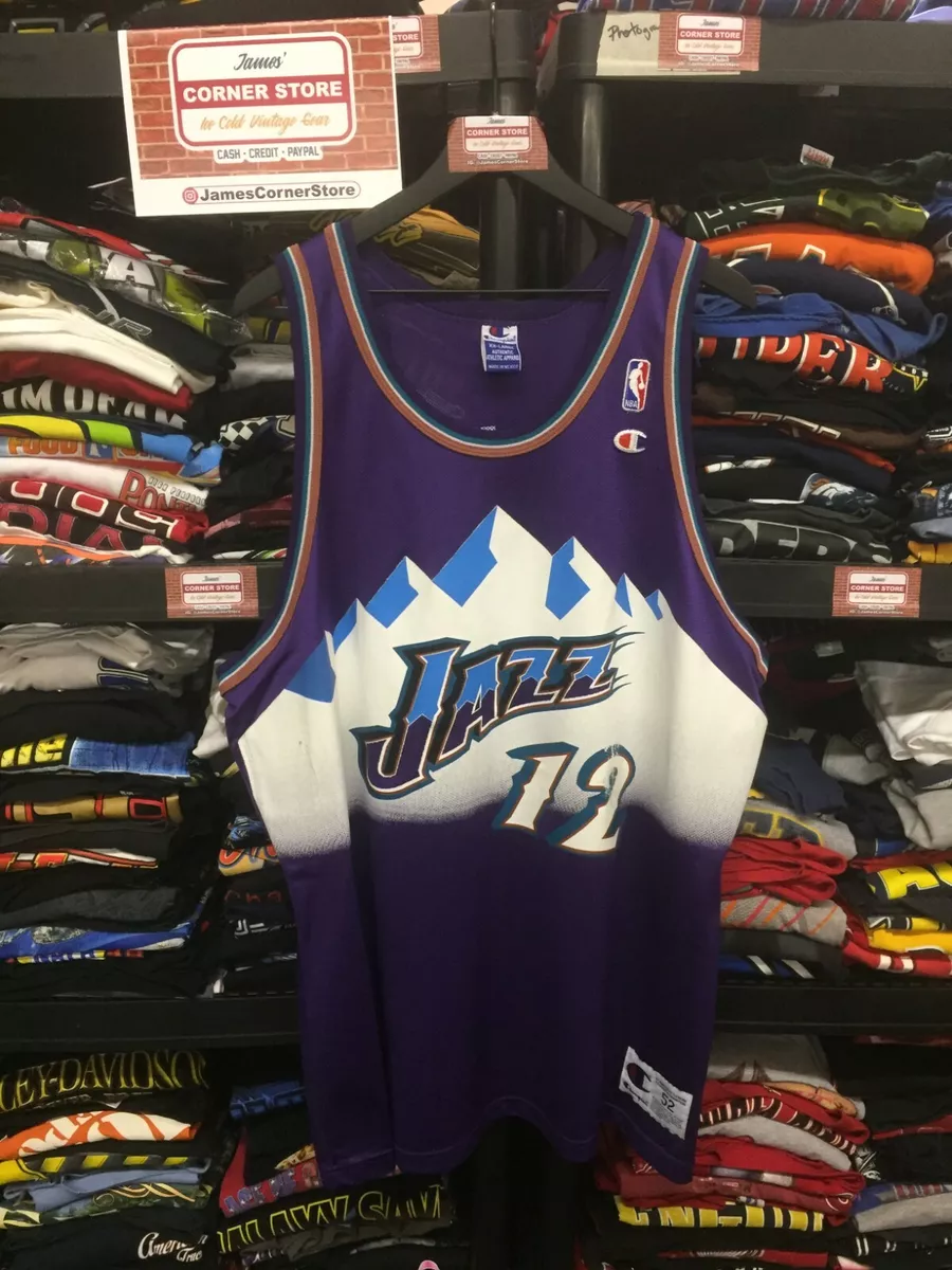 Utah Jazz - John Stockton  Utah jazz, Jersey, John stockton