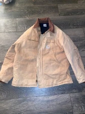Vintage carharrt jacket size XL/XXL, tan/beige canvas, good condition