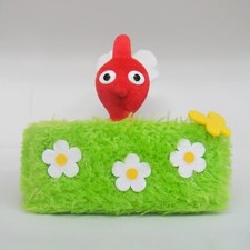 Nintendo Red Pikmin Storage Box Stuffed Toy / Plush Doll Japan Store New