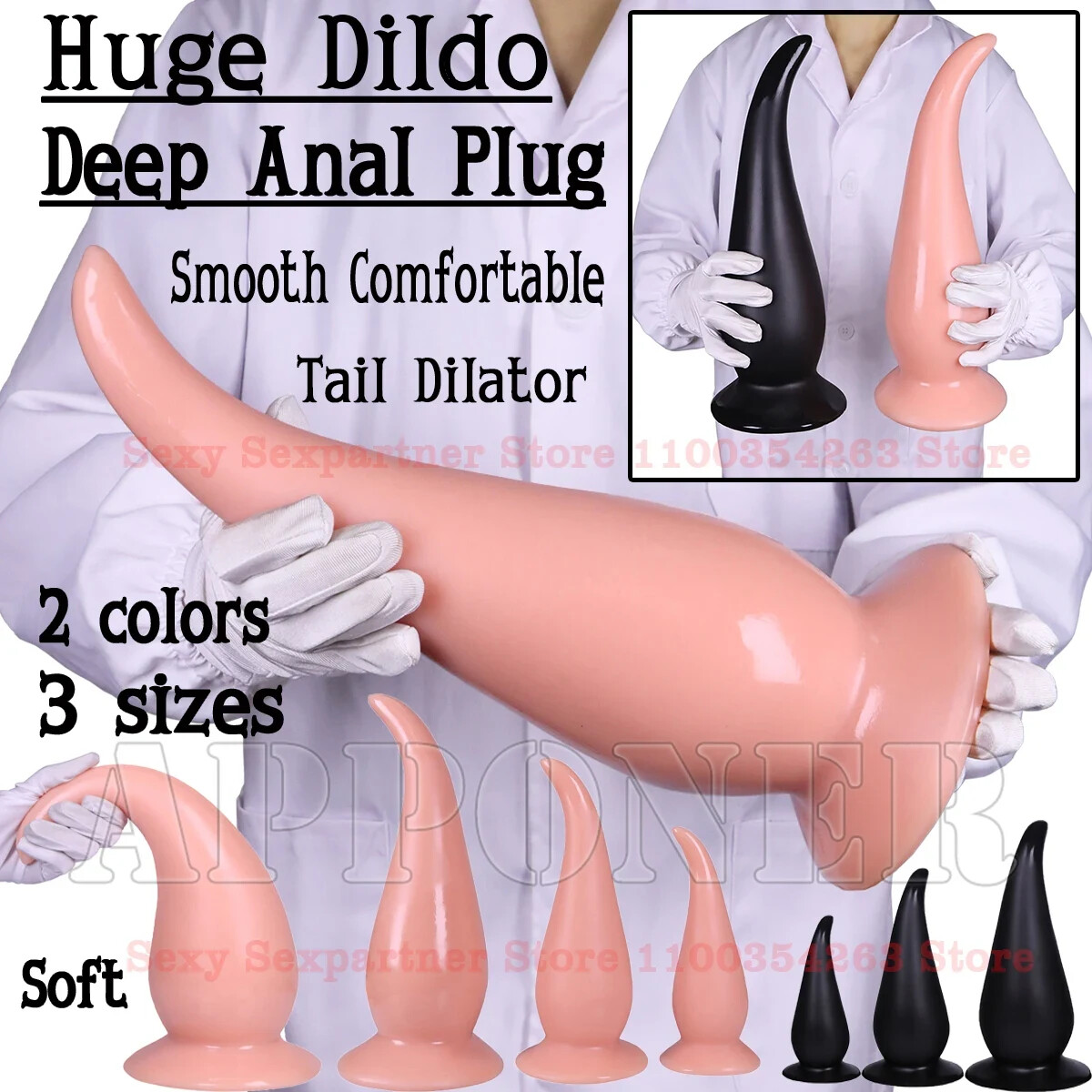 Huge Dildo Anal Plug Anal Dildo For Gay Ass Plug Buttplug Dilator Adult Sex  Toy