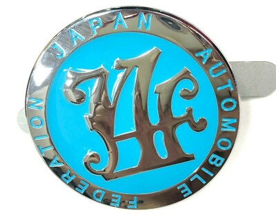 Japan Automobile Federation JAF METAL Emblem Badge For All Cars Front Grille