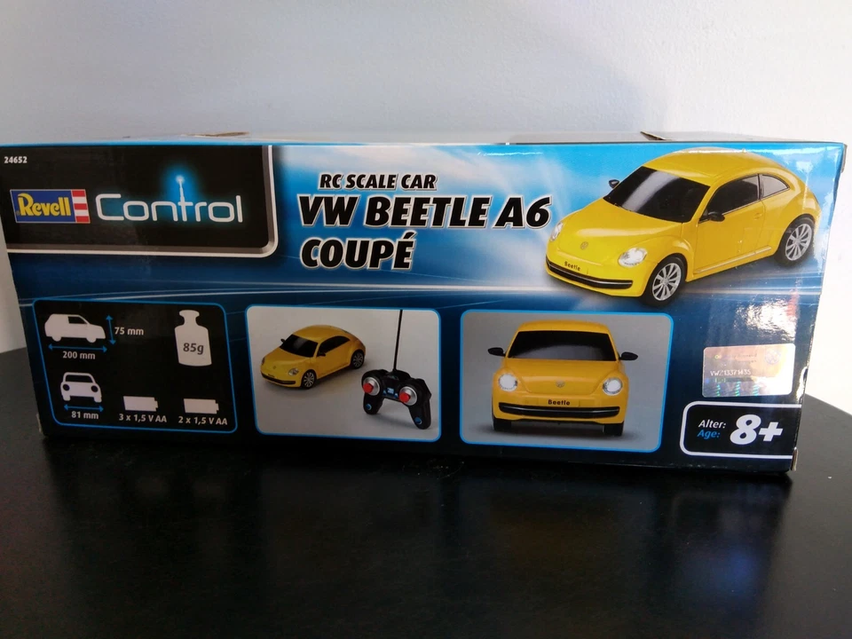 Sealed Revell Control Battery R/C 1:20 Yellow VW New Beetle A6 MK2 Coupe 40MHz - Image 4 of 4