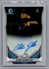 2014 Bowman Draft #BCA-CSO Chad Sobotka Chrome Draft Pick Autographs