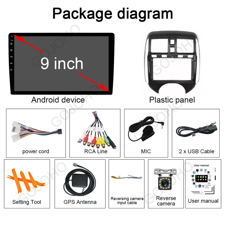 64GB для Nissan Versa Note 2014-18 Android 13 автомобиля стерео радио навигатор Wifi Carplay - Изображение 4 из 4