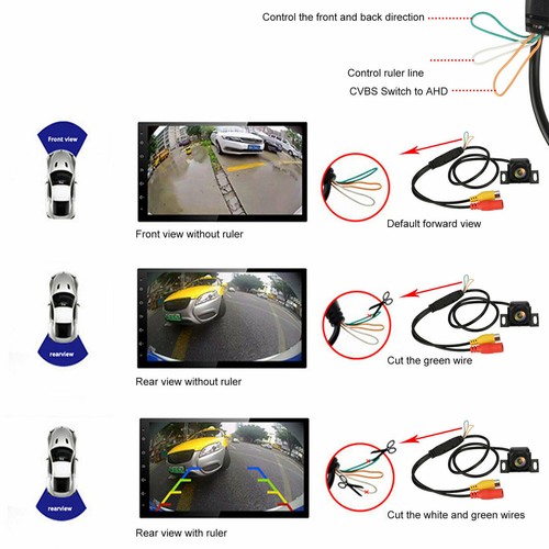 Universal 170º Car Auto Rear View Reverse Backup Parking Camera Waterproof HD - Picture 4 of 9