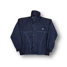 Hippo Golf marineblau & blau wasserdicht durchgehender Rei&szlig;verschluss & Knopf Golfmantel Gr&ouml;&szlig;e Large