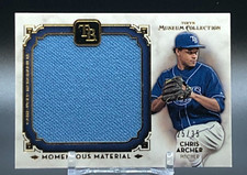 2014 Museum Collection Momentous Material Jumbo Relics Gold #'d /35 Chris Archer
