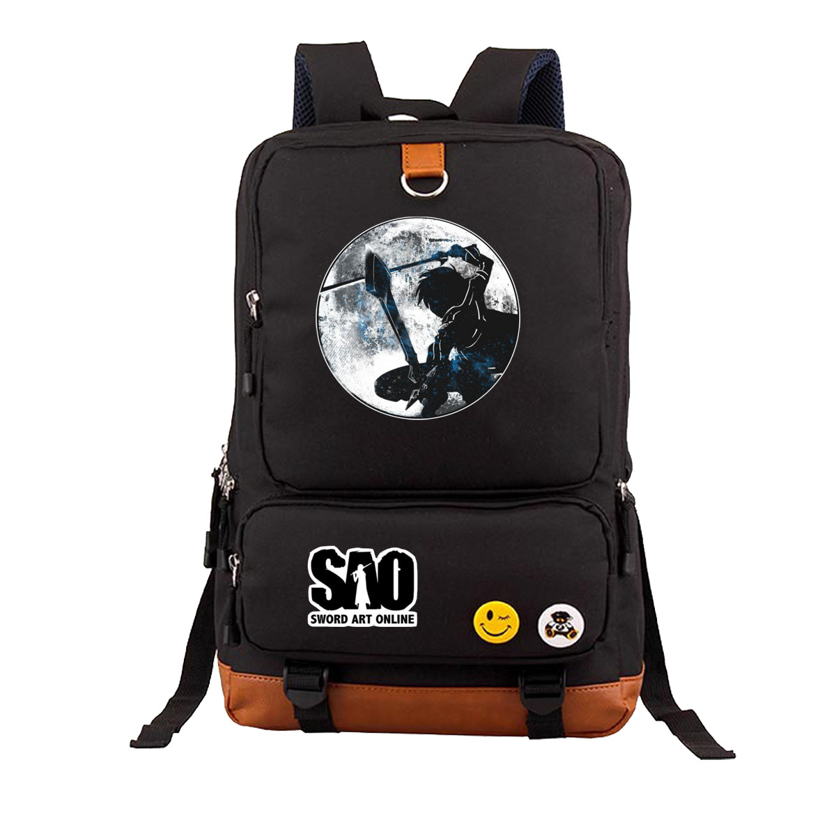 Mochila de lona Sword Art Online Escuela Mochila portátil bolsa deportiva mochilas