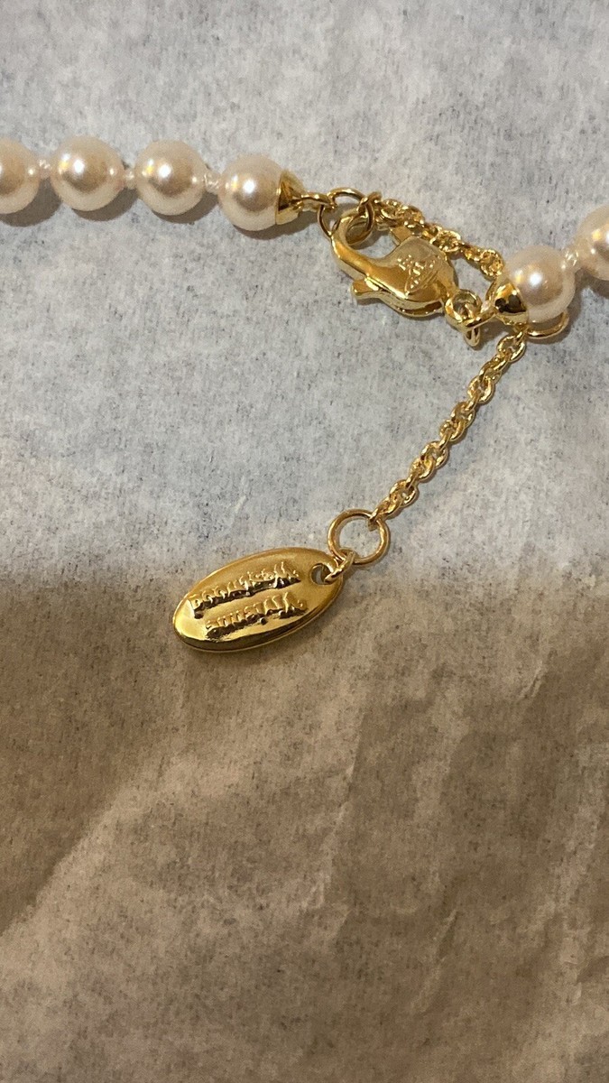 VIVIENNE WESTWOOD Olympia gold-plated brass and pearl