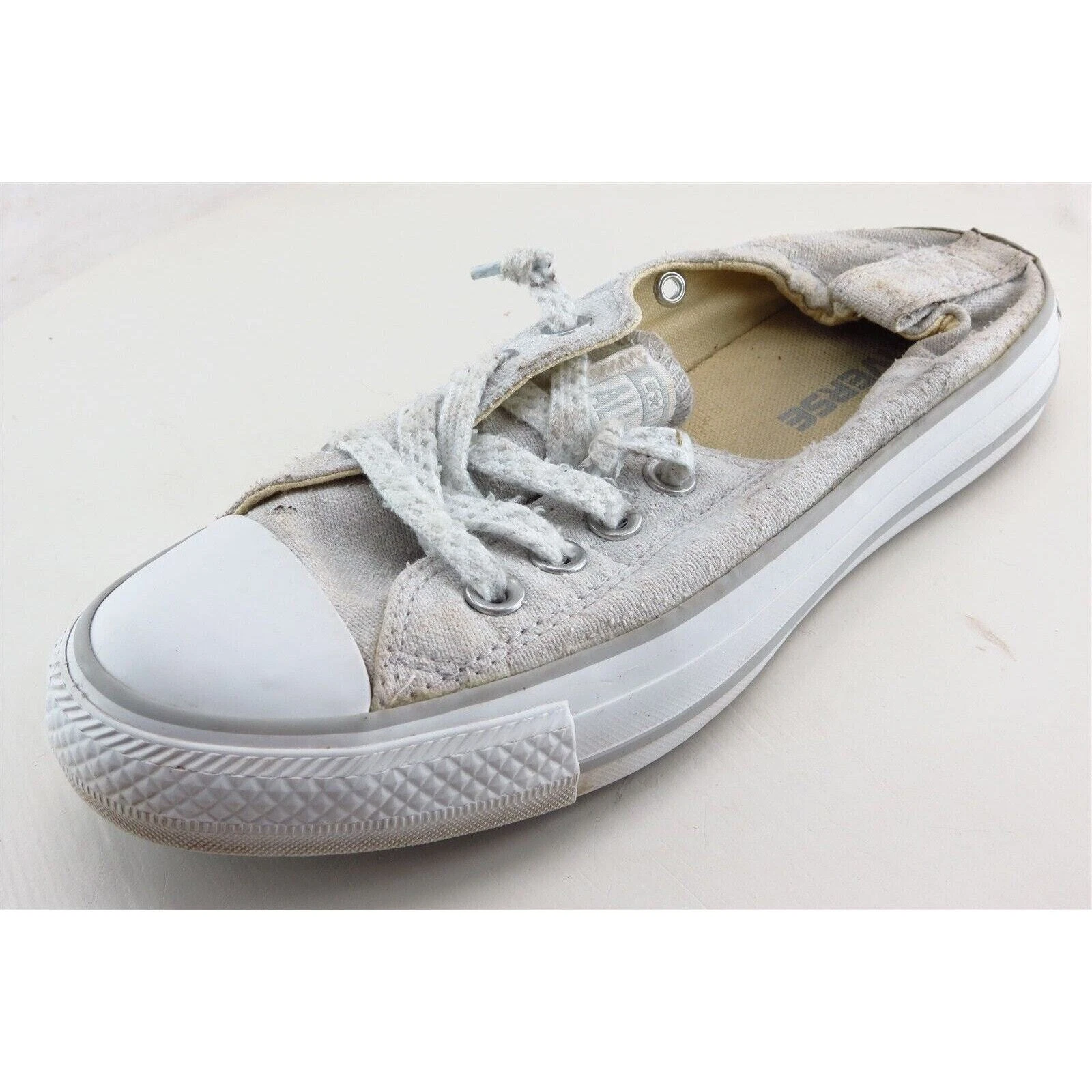 Sneakers Converse All Star Moda Grigio Tessuto Donna 6 Medium