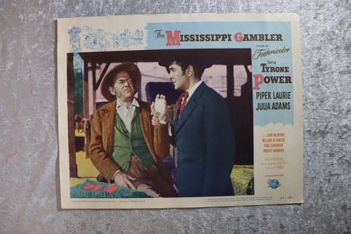 Complete Set of 8 Lobby Cards "The Mississippi Gambler" 1953 (11x14) - Picture 5 of 9