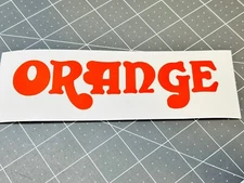 Orange Amps Die Cut Vinyl Decal - MANY Sizes Colors Buy 2 Get 1 FREE & FREE Ship