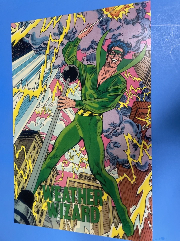 DC UNIVERSE ПОГОДА ВОЛШЕБНИК ПЛАКАТ PIN UP FLASH ЗЛОДЕЙ СОВЕРШЕННО НОВЫЙ. - Изображение 3 из 4