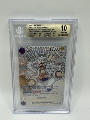 2025 ONE PIECE OP11 MONKEY D LUFFY 3RD ANNIVERSARY GOLD OP05 #119