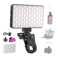 Basics LED Selfie Phone Light, Rechargeable 2500-9000K Clip On Fill Light