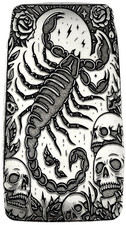 10 ozt 999 Fine Silver Art Bar- SCORPION