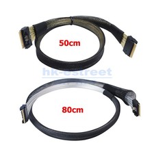 Data Transmission Cable Slim SAS SFF  8654 8i To SFF  8654 8i 24Gbps SAS4.0 US