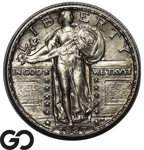 1927 Standing Liberty Quarter, Full Head, Choice BU++ FH