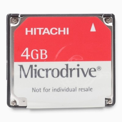 Hitachi Microdrive CompactFlash Memory Card 4GB Storage Card