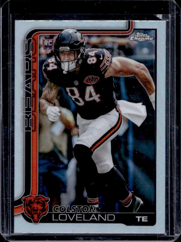 2025 Topps Chrome Colston Loveland RC Refractor #345 Bears Rookie