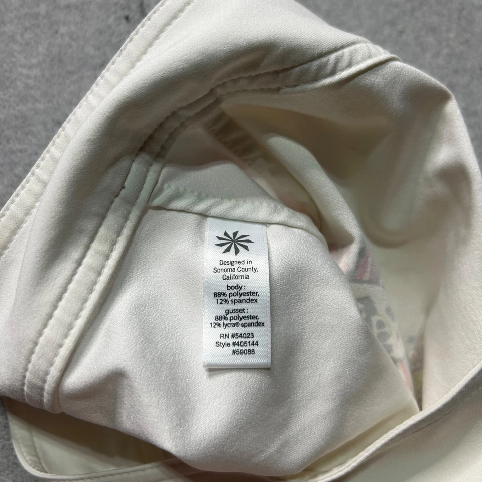 Pantalones Cortos Athleta Mujer 0 Blanco Estampado Paisley 6" Rendimiento Elastizados Natación Foto 4 de 4