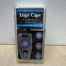 Vintage Mercedes Benz Logo Caps Custom Wheel Valve Caps & Key Chain Made In USA