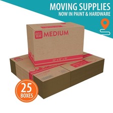 Medium Moving Boxes 22x13x15 Inches 25-Pack Heavy Duty Shipping Boxes for
