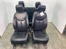 2011-2017 Jeep Wrangler Unlimited Sahara Full Seat Set Leather Black Used OEM