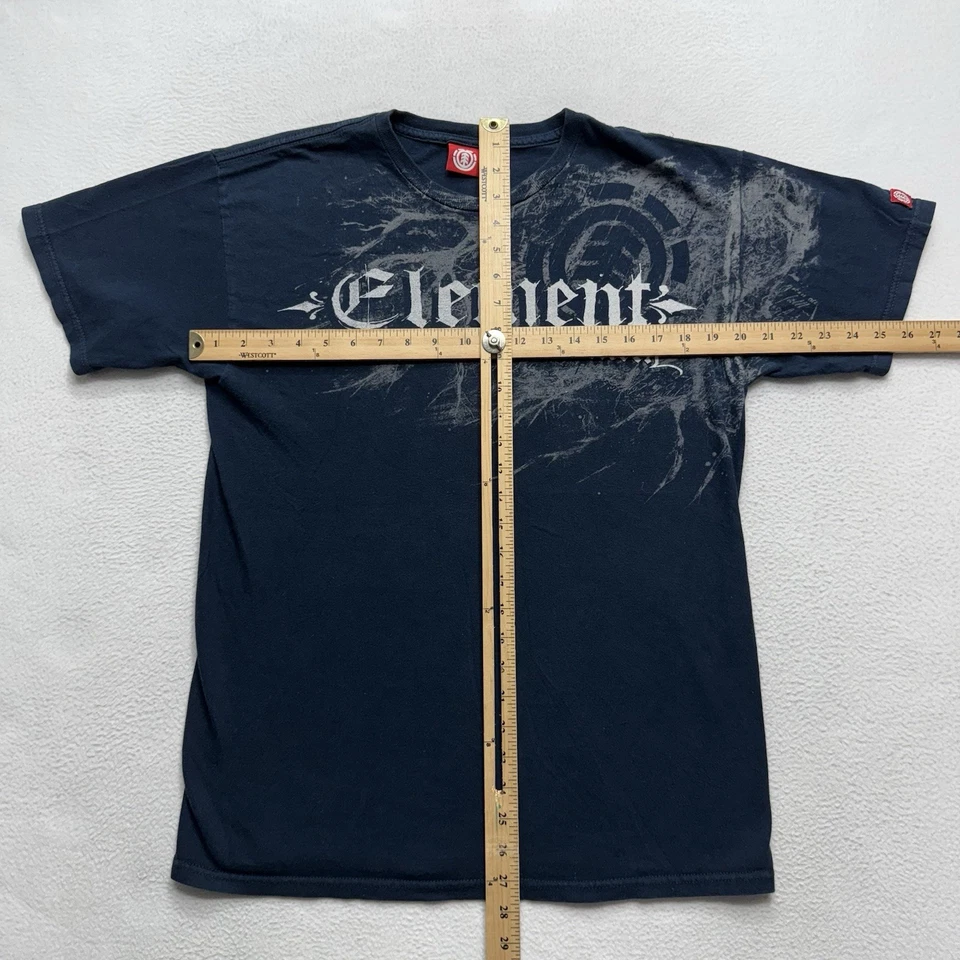 Camiseta De Colección Element Skateboarding Clásica Logo Hecha en EE. UU. Mediana Cyber Foto 4 de 4