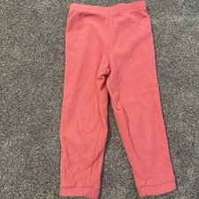 Patagonia Kids Pants Toddler 4T Solid Pink Fleece Pull On Jogger Pants