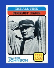 1973 Topps Set-Break #478 Walter Johnson Ldr NR-MINT *GMCARDS*