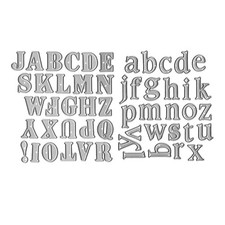 Metal Capital 26 Alphabet Cutting Dies, Lowercase 26 Letters Alphabet Die Cuts f