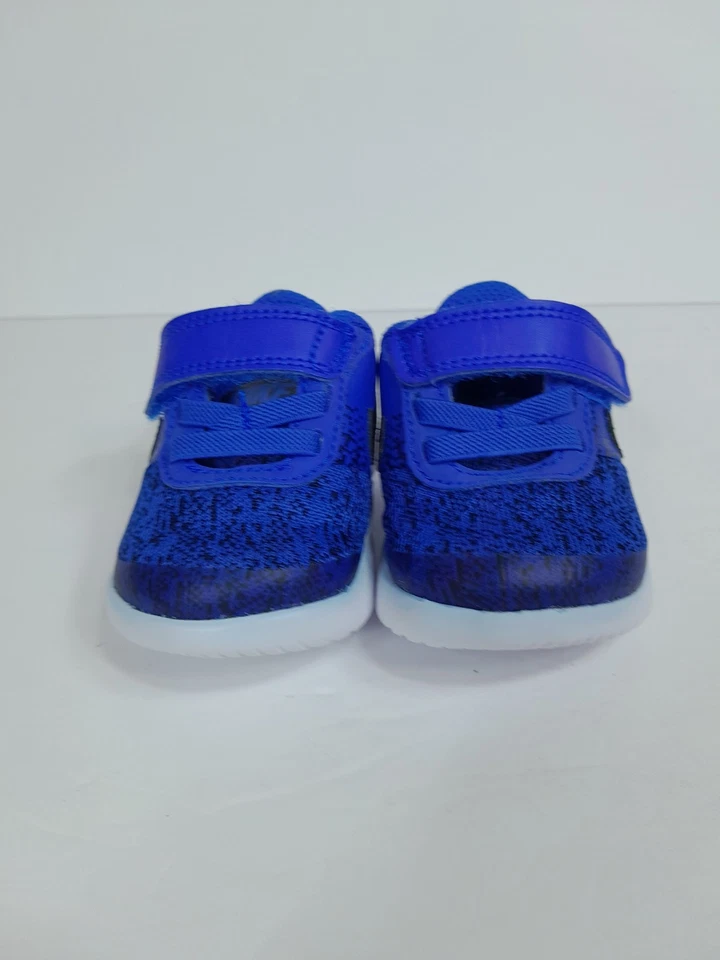 Nike младенца Flex контакт синий черный белый кроссовки ребенка ясельного возраста Td Sz 2 C поскользнуться на - Изображение 3 из 4