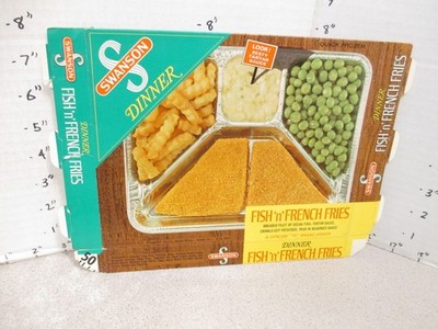 SWANSON 1960s FISH & FRENCH FRIES tartar sauce TV dinner vintage frozen food box | eBay SWANSON 1960s FISH & FRENCH FRIES tartar sauce TV dinner vintage frozen food box | eBay