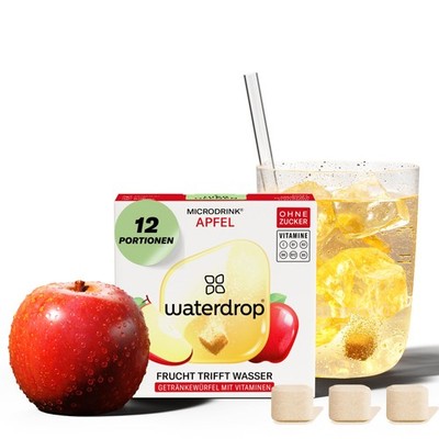 waterdrop  Microdrink Apfel 36 Waterdrop Drops Würfel mit fruchtigem Apfel