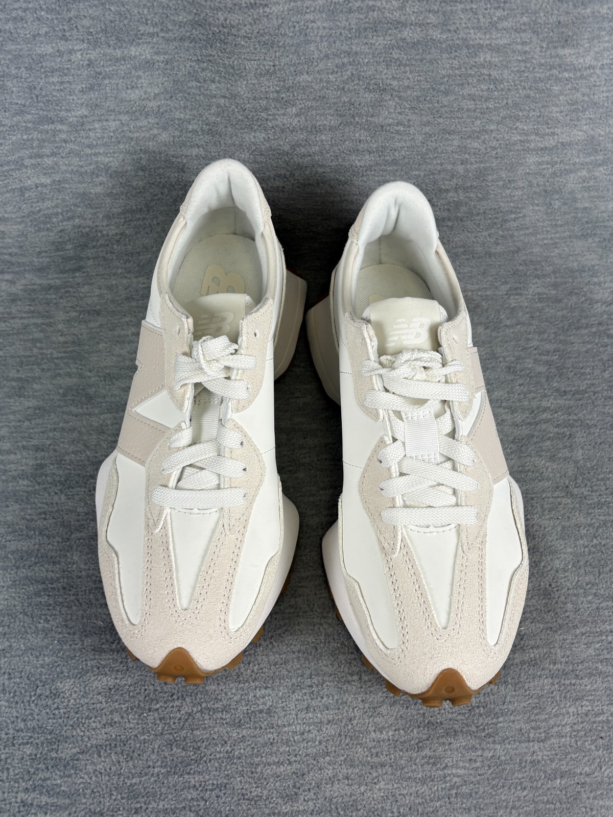 New Balance 327 Lifestyle Sneakers Womens 6.5 M Beige White Walking Comfort thumbnail 7