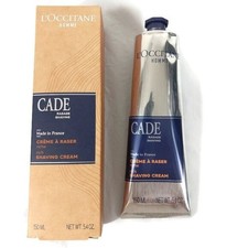 L'Occitane En Provence CADE Men's Rich Shaving Cream 5.2 oz NIB 150 ml Lux Tube