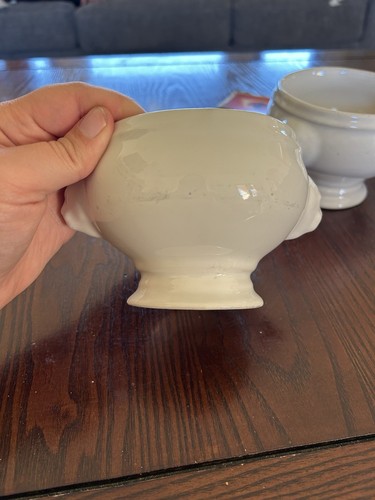 Set of 3 ANFORA Italy Lions Head Soup Bowls Porcelain French Onion Soup Lot - Picture 9 of 15