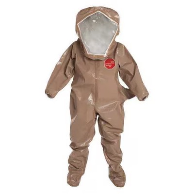 Dupont C3526ttnxl000600 Encapsulated Level B Suit. Flat Back, Rear Entry.