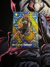 2024-25 Panini Mosaic #222 Isaiah Collier Reactive Blue Mosaic