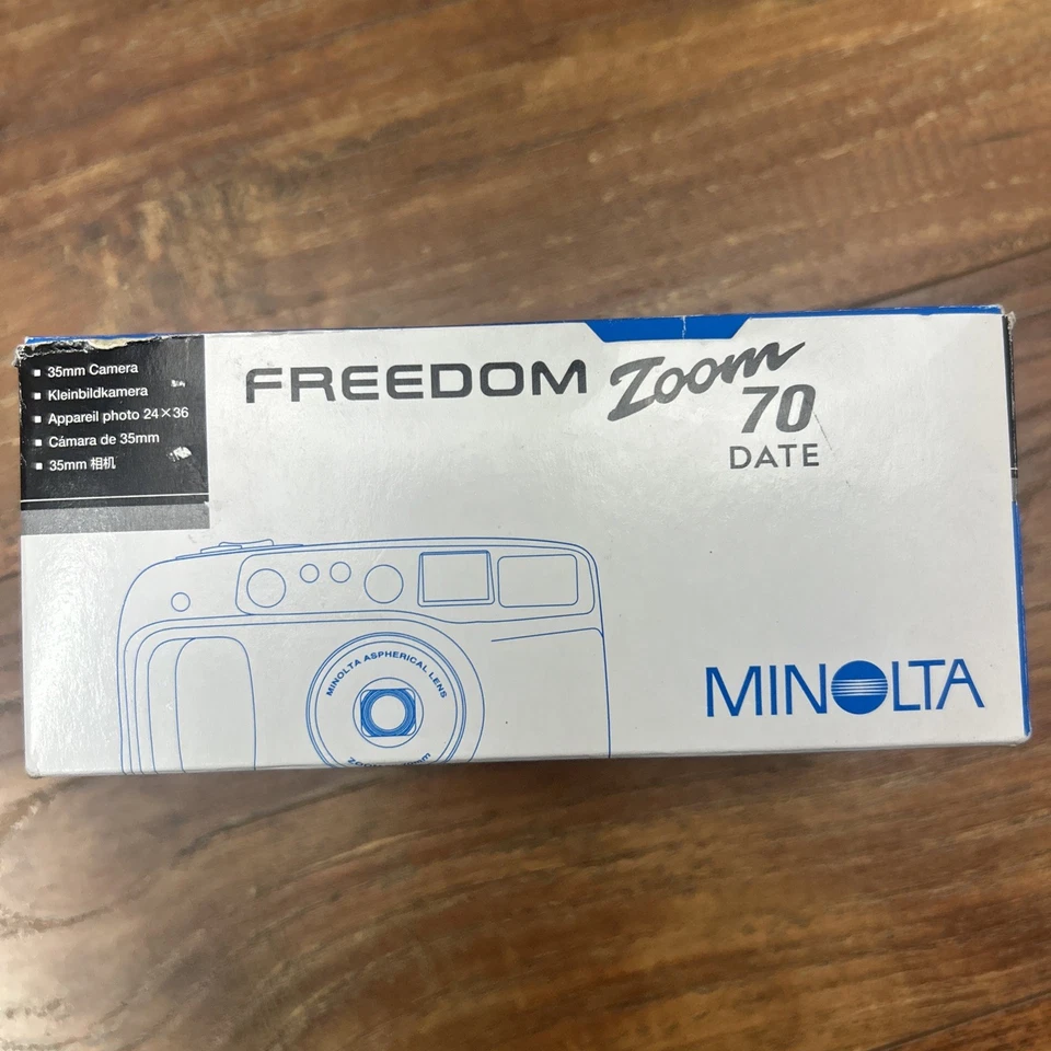 NEW Minolta Freedom Zoom 70 Date 35mm Point and Shoot 35-70mm Lens OPEN BOX-RARE - Image 4 of 4