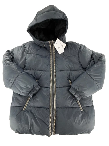 UGG Xayden UGGbraid Nylon Puffer Hooded Jacket Black Men’s Size XL $248 NWT - product listing photo
