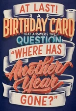 *HAPPY BIRTHDAY GREETING CARD*  ADULT/ AGING / TOILET /FUNNY/POP UP/SOUND