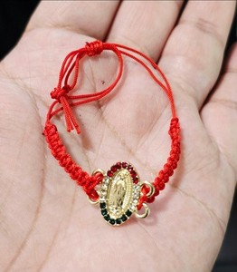 Authentic Holy Spirit bracelet, 18k gold plated cross bracelet, pearl bracelet, religious