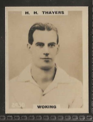 PINNACE FOOTBALL - PINNACE BACK - #2430 - WOKING - H. H. THAYERS 