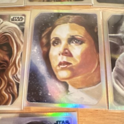 Star Wars Topps Galaxy Smuggler Refractor Mint European Set Variation Set Chrome