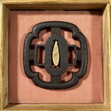 Tsuba B80 Antique Japanese Sword Guard Collectible Handmade Authentic